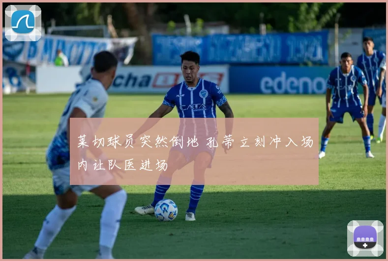 莱切球员突然倒地 孔蒂立刻冲入场内让队医进场